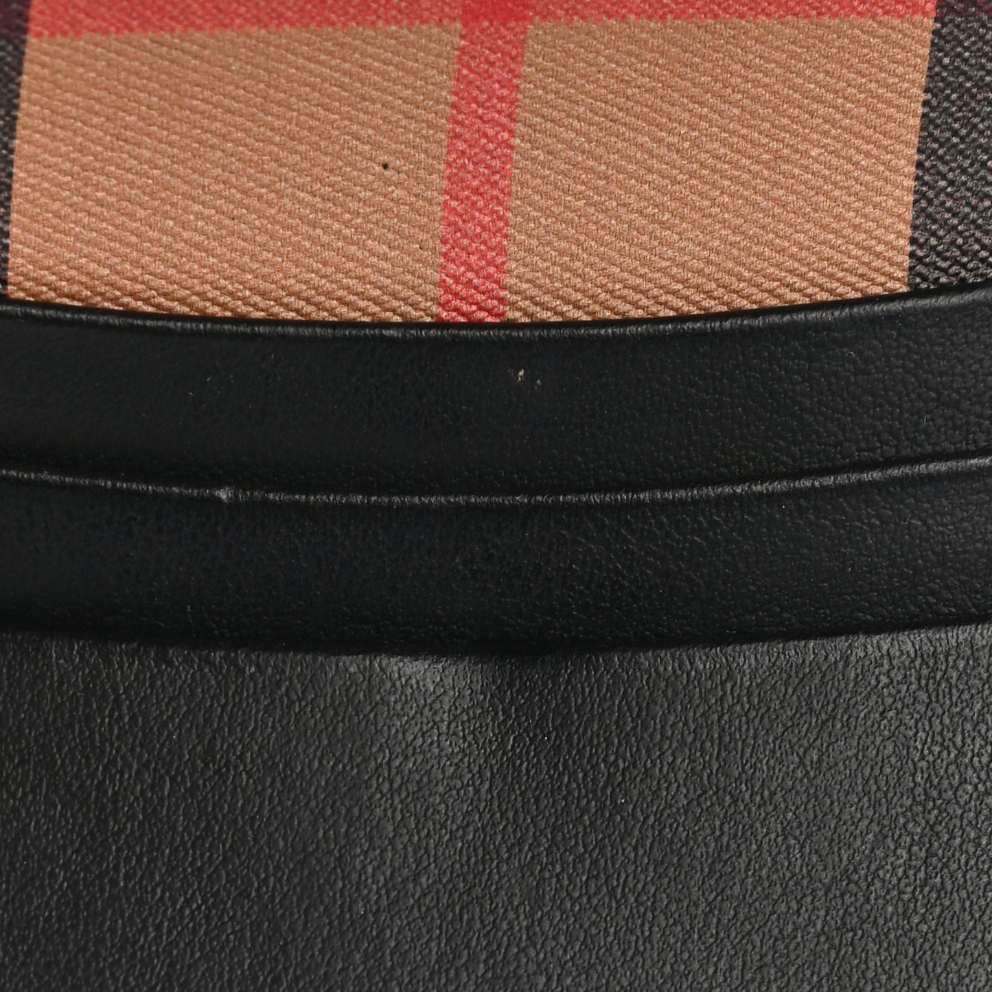 Vintage Check Folding Wallet Black