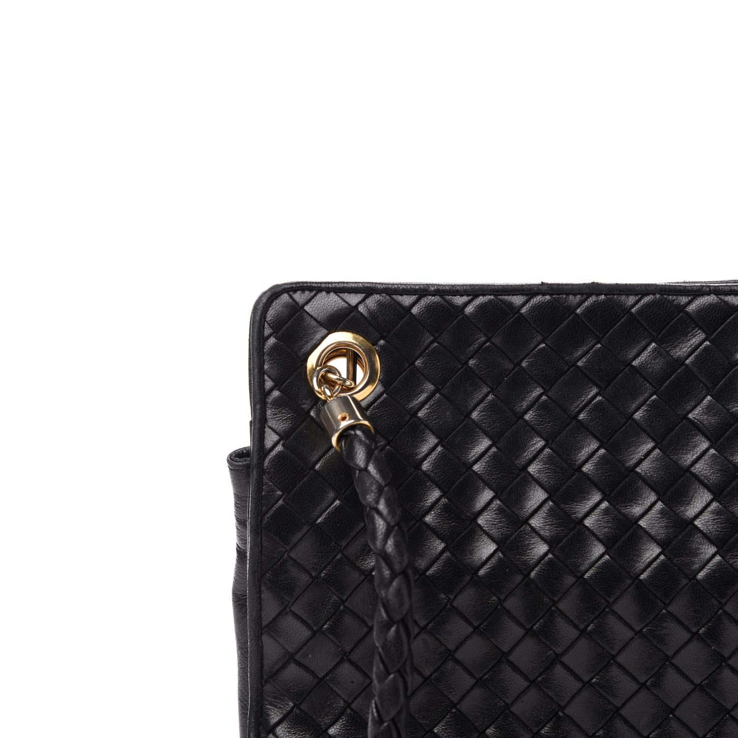 Bottega Veneta Nappa Intrecciato Shoulder Bag Black 11 of 11