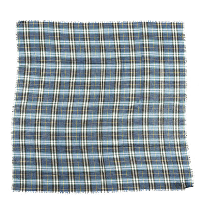 Burberry Modal Wool Vintage Check Square Scarf Blue 1 of 4