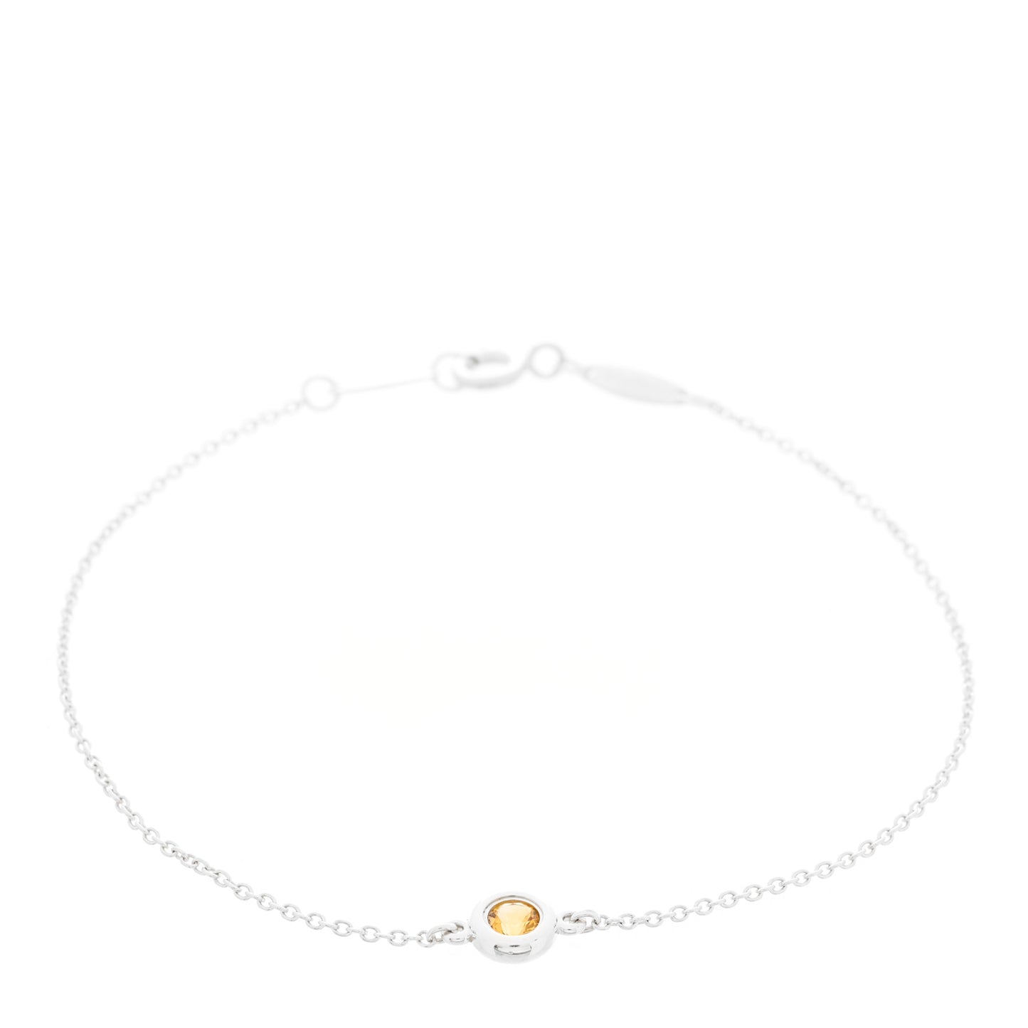 Sterling Silver Citrine Elsa Peretti Color By The Yard Bracelet