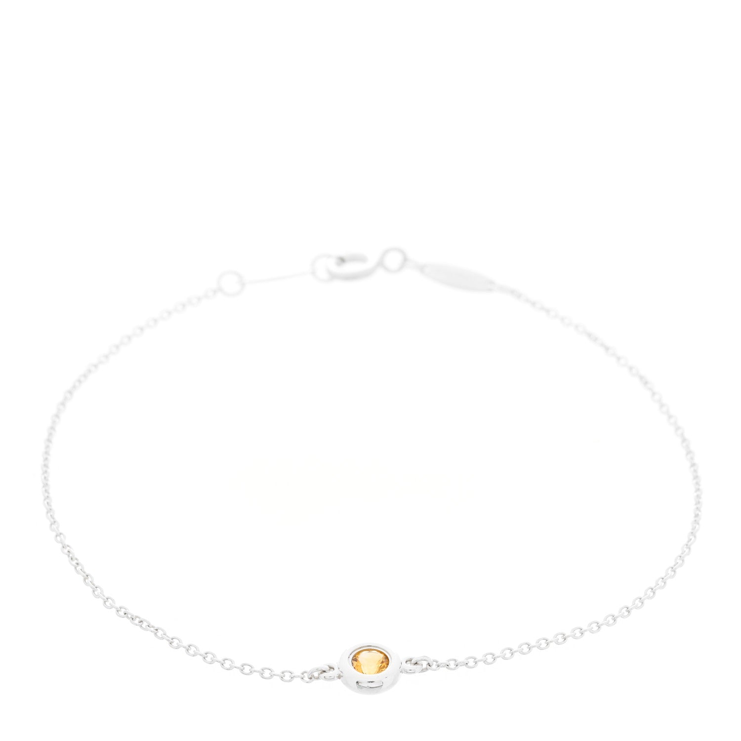Tiffany Sterling Silver Citrine Elsa Peretti Color By The Yard Bracelet 1 of 4