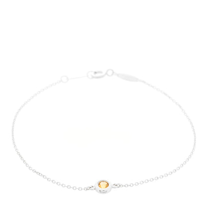 Tiffany Sterling Silver Citrine Elsa Peretti Color By The Yard Bracelet 1 of 4