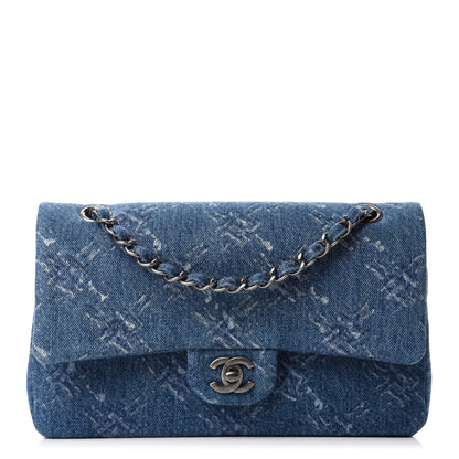 Chanel Denim Medium Double Flap Blue 1 of 11