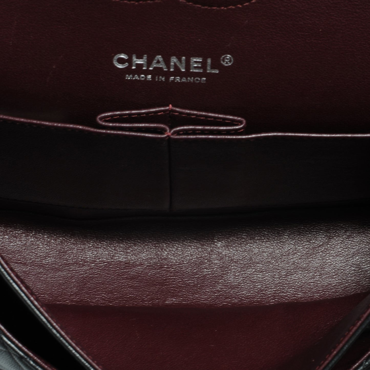 Lambskin Medium Double Flap Black