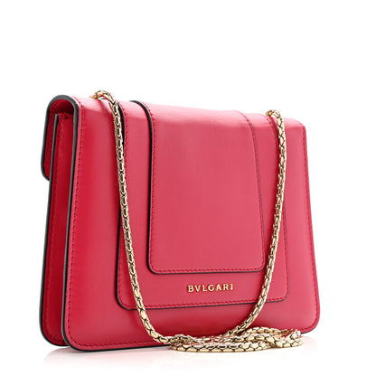 Bulgari Calfskin Small Serpenti Forever Snake Strap Crossbody Bag Pink 4 of 12