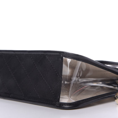 Chanel Lambskin PVC Sand By The Sea Flap With Pearl Strap Black 7 of 10