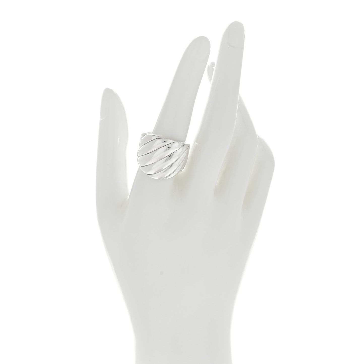 Sterling Silver Sculpted Cable Ring 57 8
