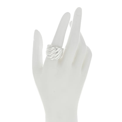 David Yurman Sterling Silver Sculpted Cable Ring 57 8 2 of 4