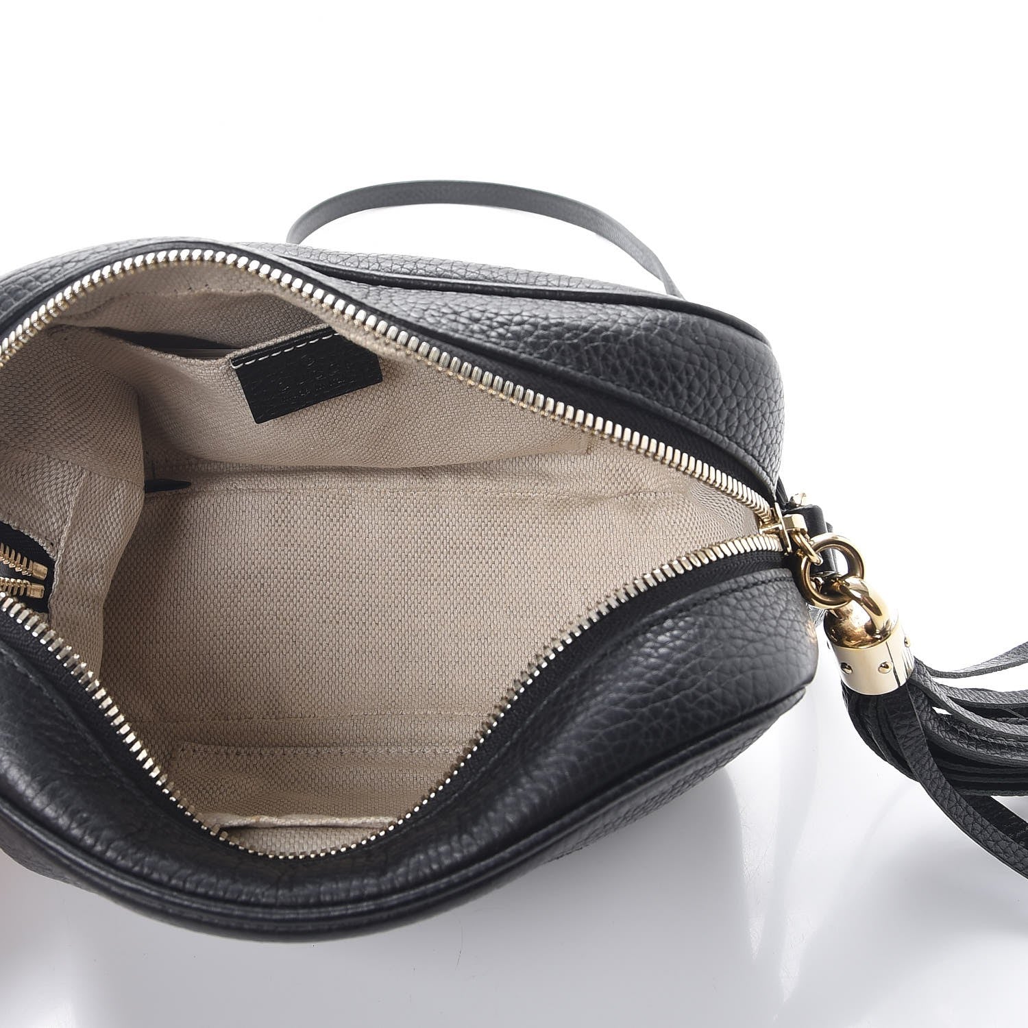 Gucci Pebbled Calfskin Small Soho Disco Bag Black 5 of 11