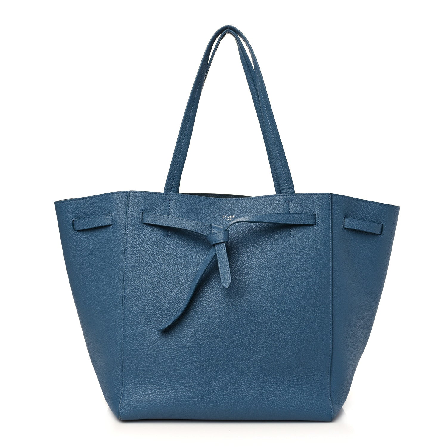 Celine Soft Grained Calfskin Small Belt Cabas Phantom Blue 1 of 7