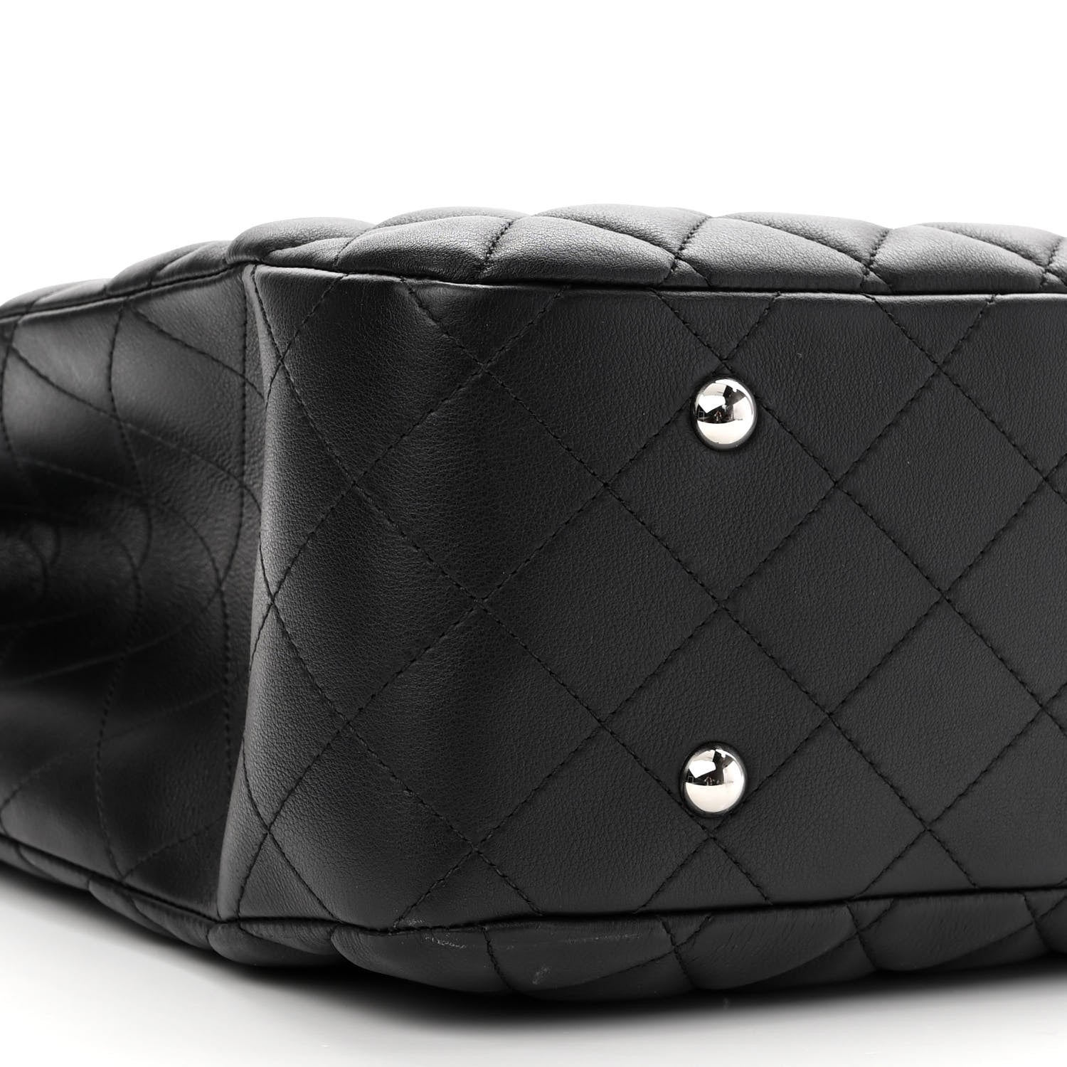 Chanel Calfskin Quilted Large Classic Shopping Tote Black 9 of 10