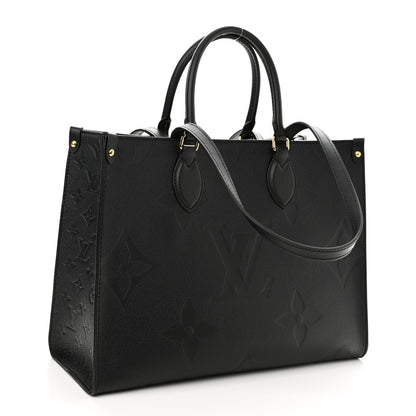 Louis Vuitton Empreinte Monogram Giant Onthego MM Black 3 of 10