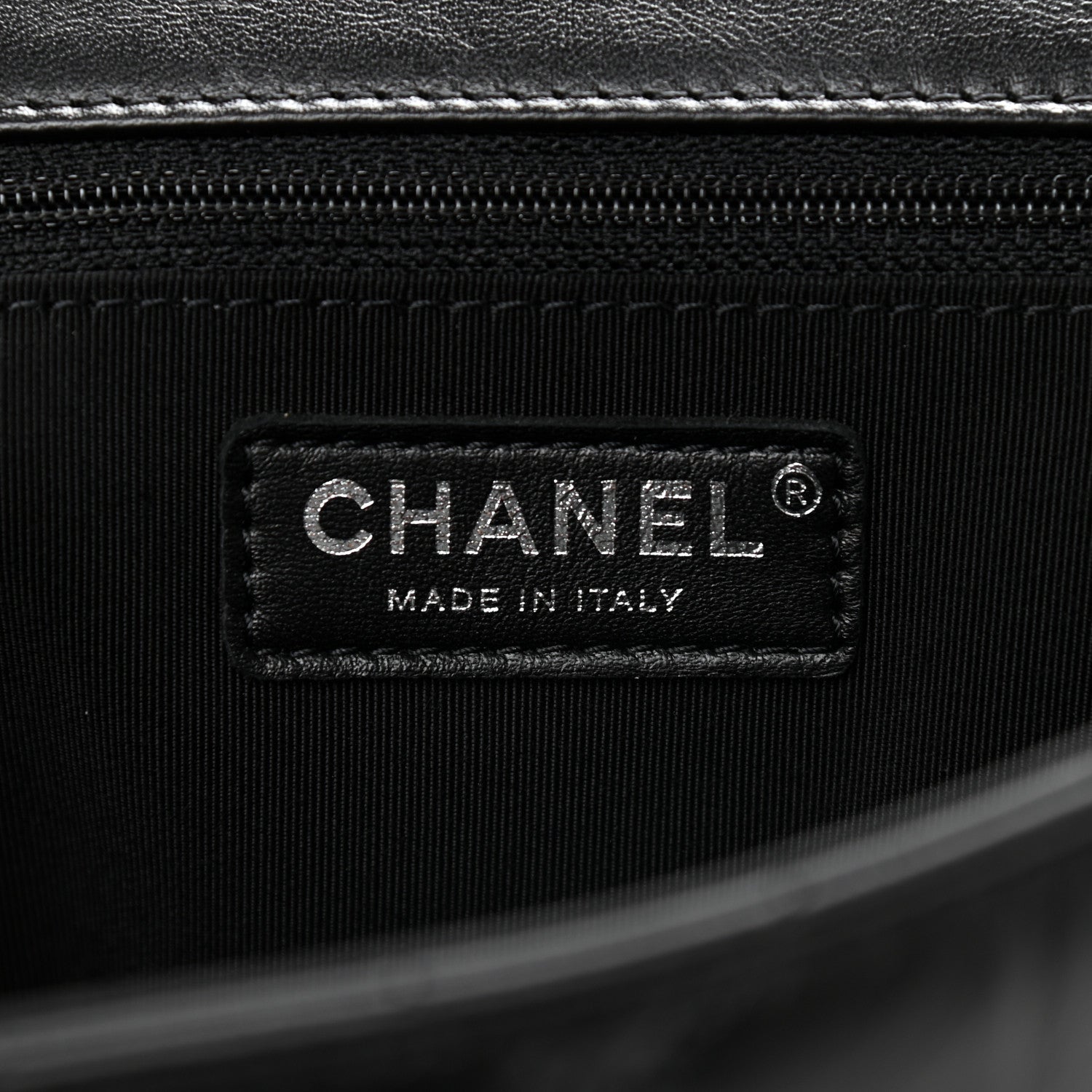 Chanel Crumpled Calfskin Quilted Large Chain All Over Flap Bag Black 6 of 9