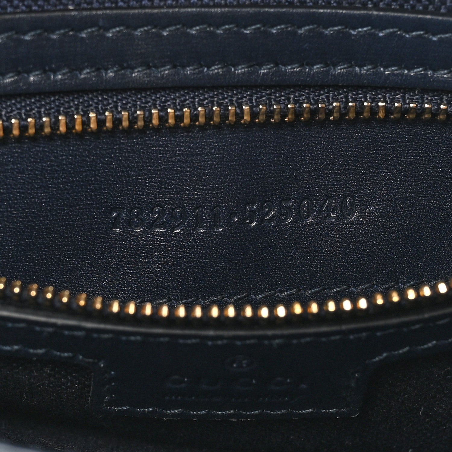 Gucci Monogram Messenger Bag Navy 7 of 10