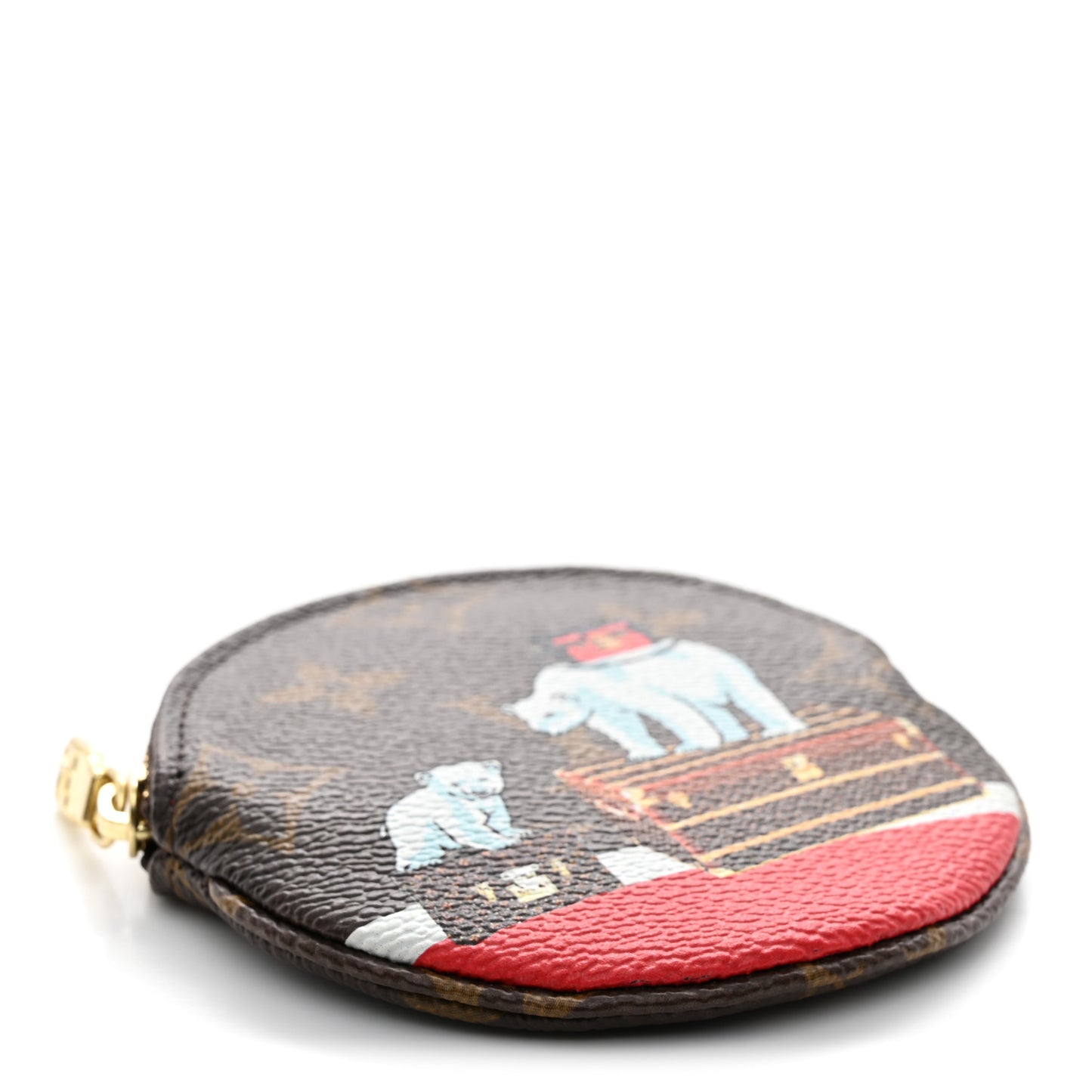 Monogram 2017 Christmas Animation Round Coin Purse