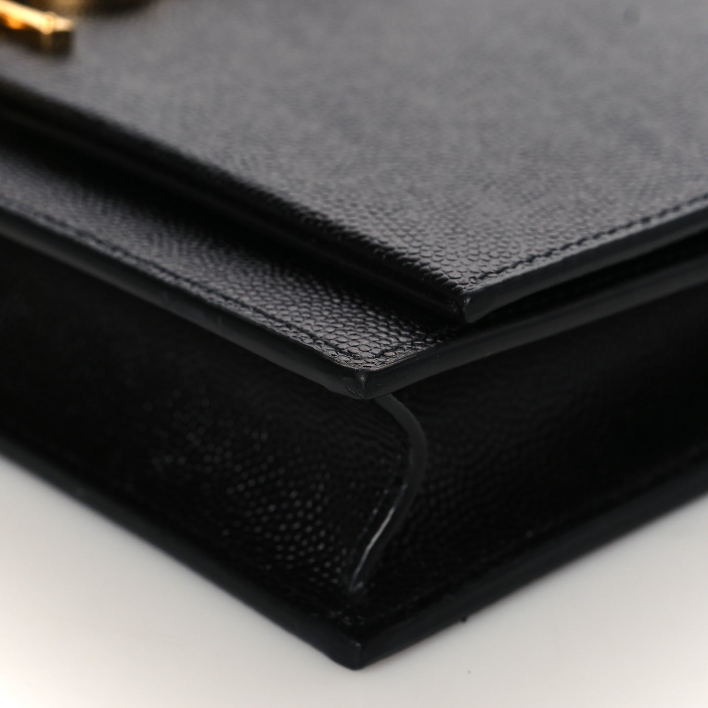 Grain De Poudre Classic Monogram Kate Tassel Chain Wallet Black