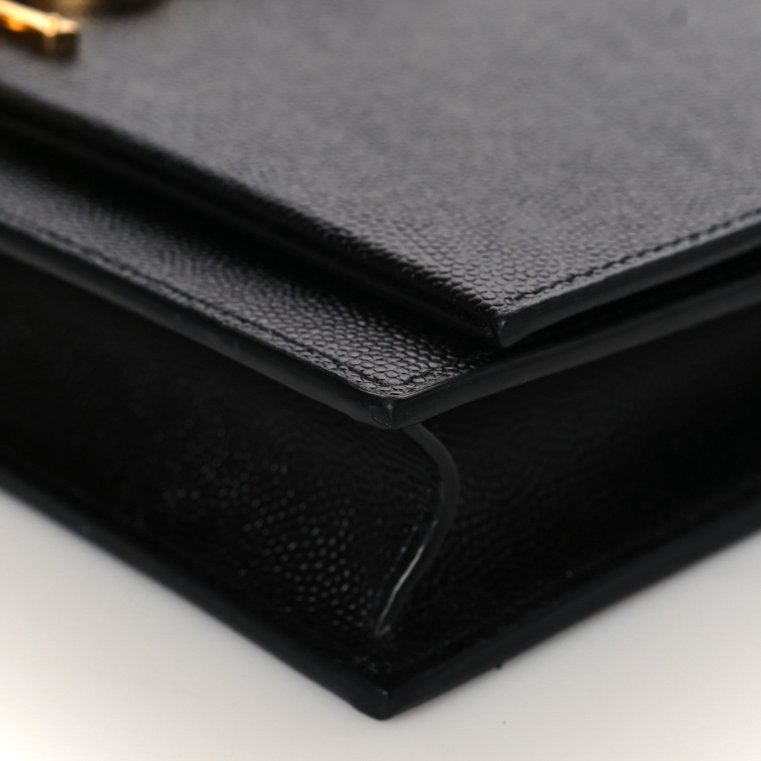 Saint Laurent Grain De Poudre Classic Monogram Kate Tassel Chain Wallet Black 9 of 10