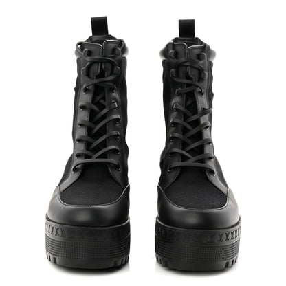 Louis Vuitton Canvas Laureate Platform Desert Boots 37.5 Black 3 of 9