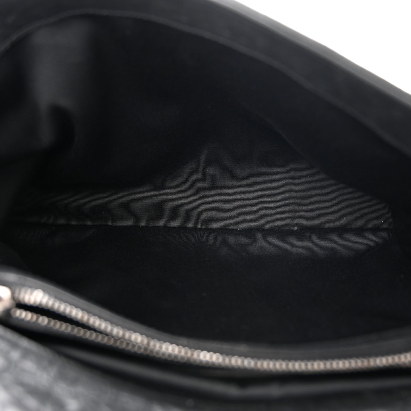 Calfskin Crocodile Embossed Medium West Hollywood Monogram Fold-Over Grey
