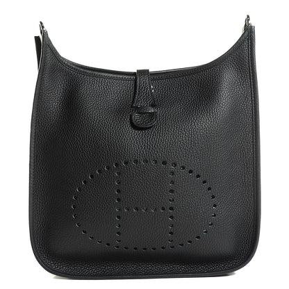 Hermes Taurillon Clemence Evelyne III PM Black 1 of 15