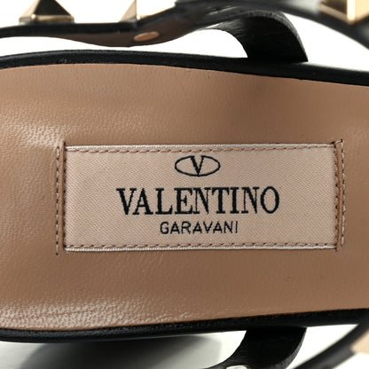 Valentino Garavani Calfskin Rockstud 60mm City Sandals 39 Black 7 of 7