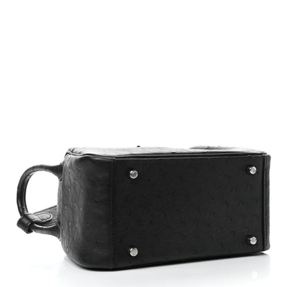Hermes Ostrich Mini Lindy 20 Black 3 of 4