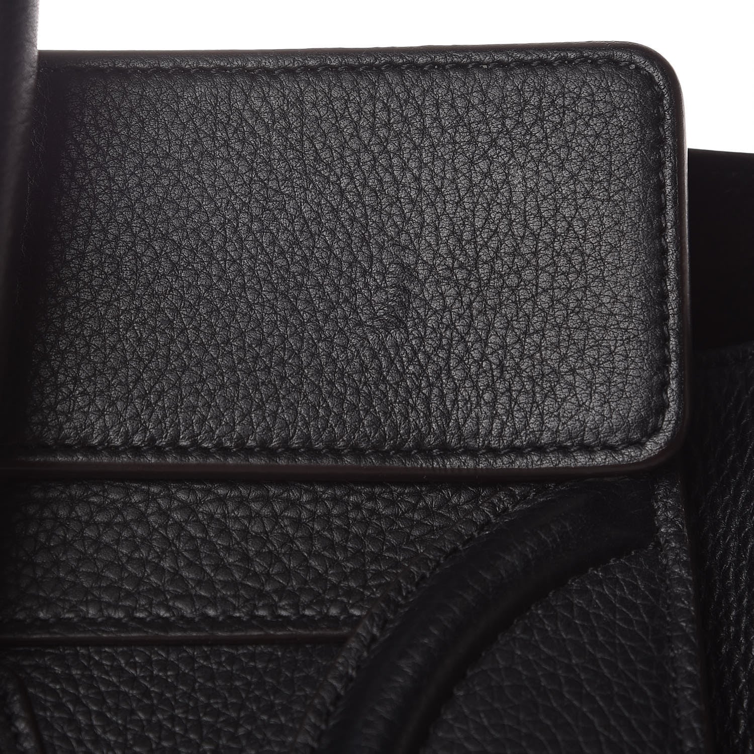 Celine Drummed Calfskin Mini Luggage Black 8 of 12