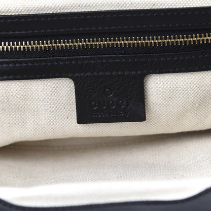 Gucci Calfskin Bamboo Frame Top Tassel Clutch Black 6 of 9