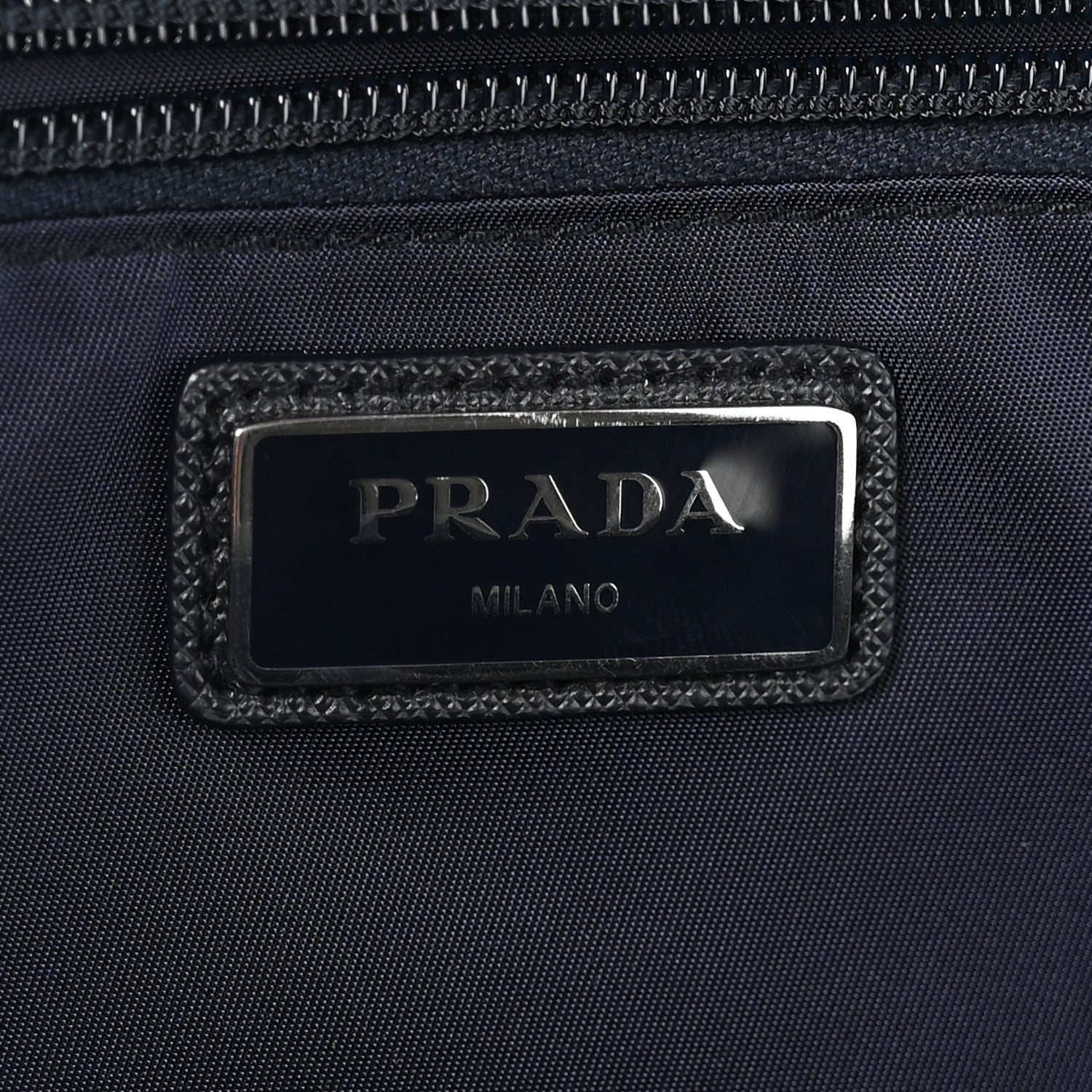 Prada Re-Nylon Saffiano Double Snap Buckle Zip Flap Shoulder Bag Bleu 6 of 11