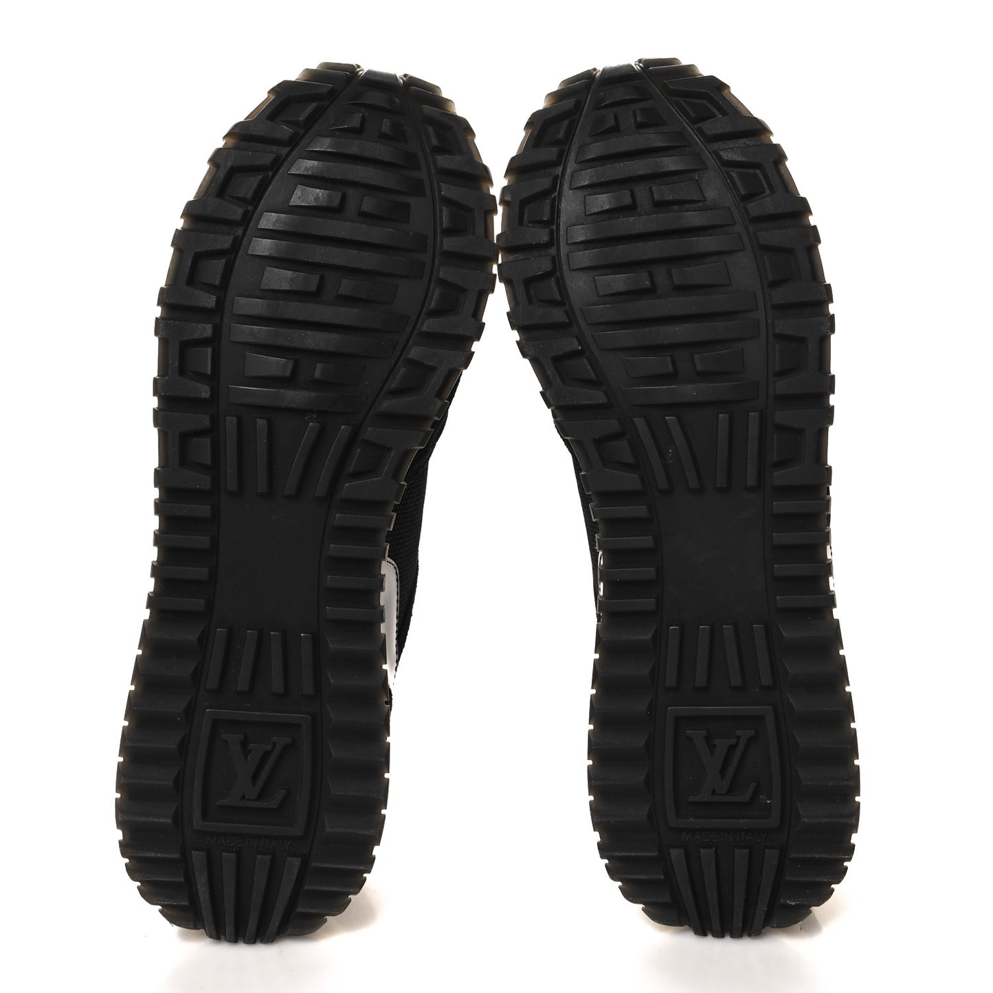 Suede Monogram Run Away Sneakers 37 Black