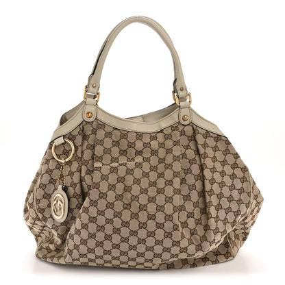 Gucci Monogram Large Sukey Tote Off White 1 of 13