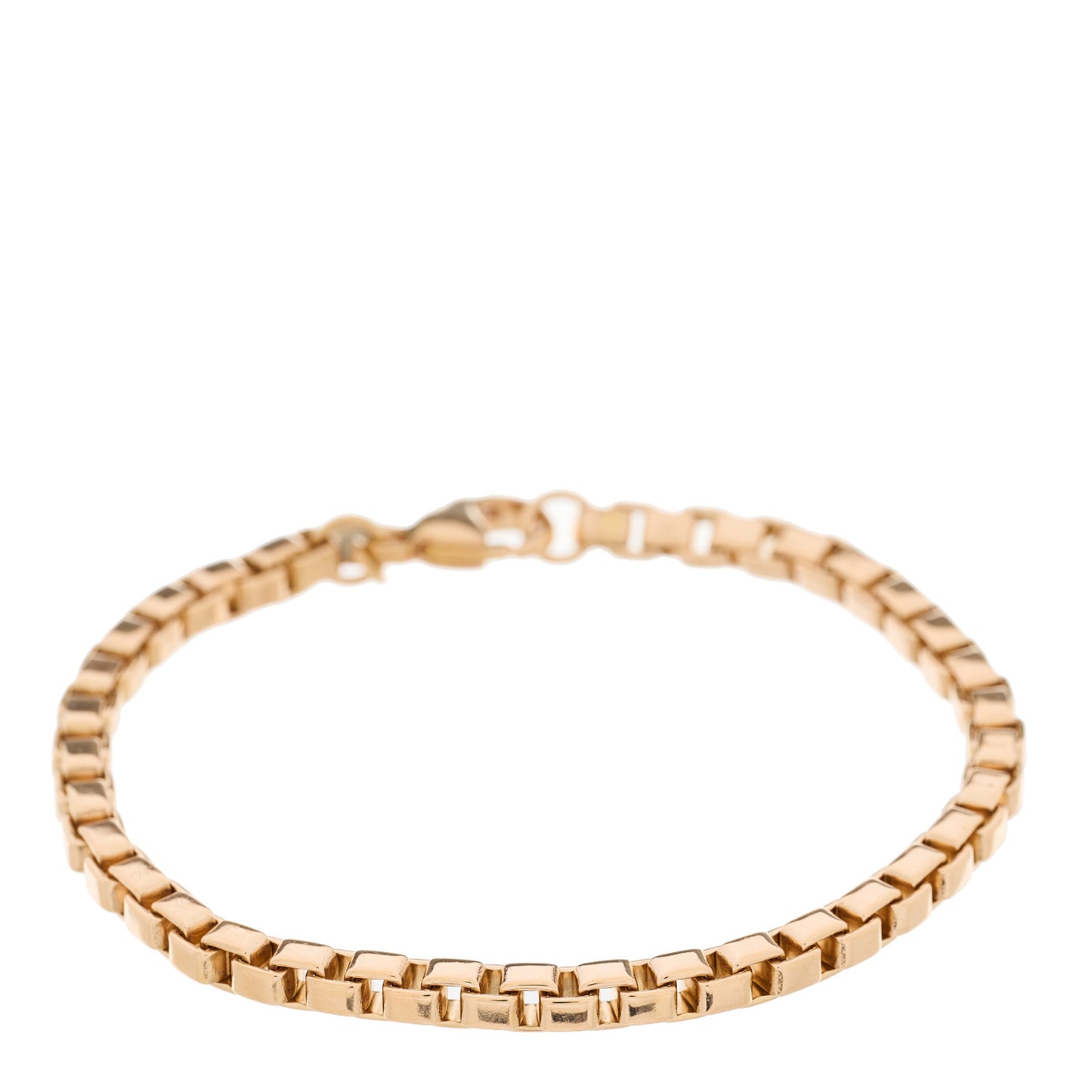 18K Rose Gold Venetian Link Bracelet