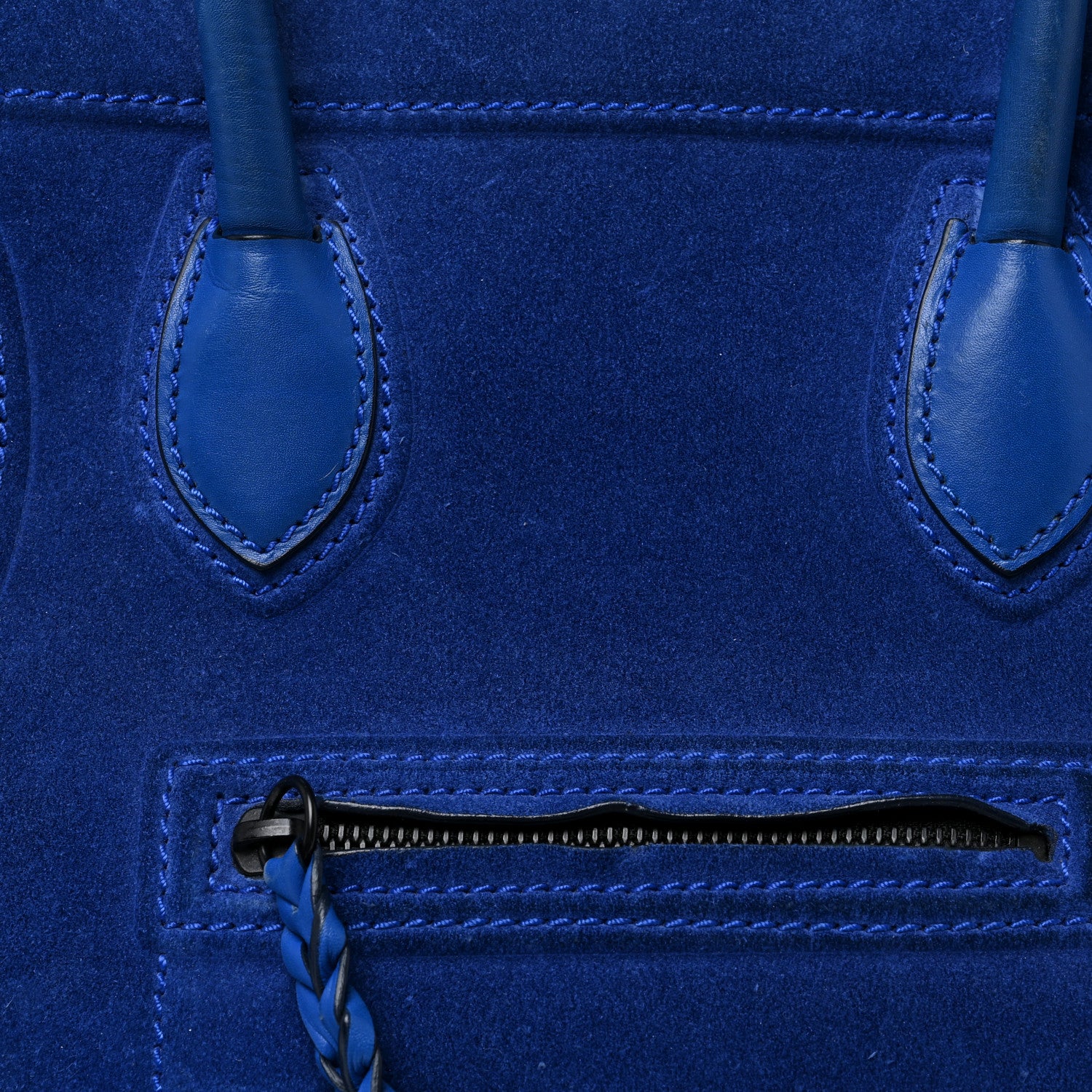Celine Suede Medium Phantom Luggage Colbalt Blue 6 of 34