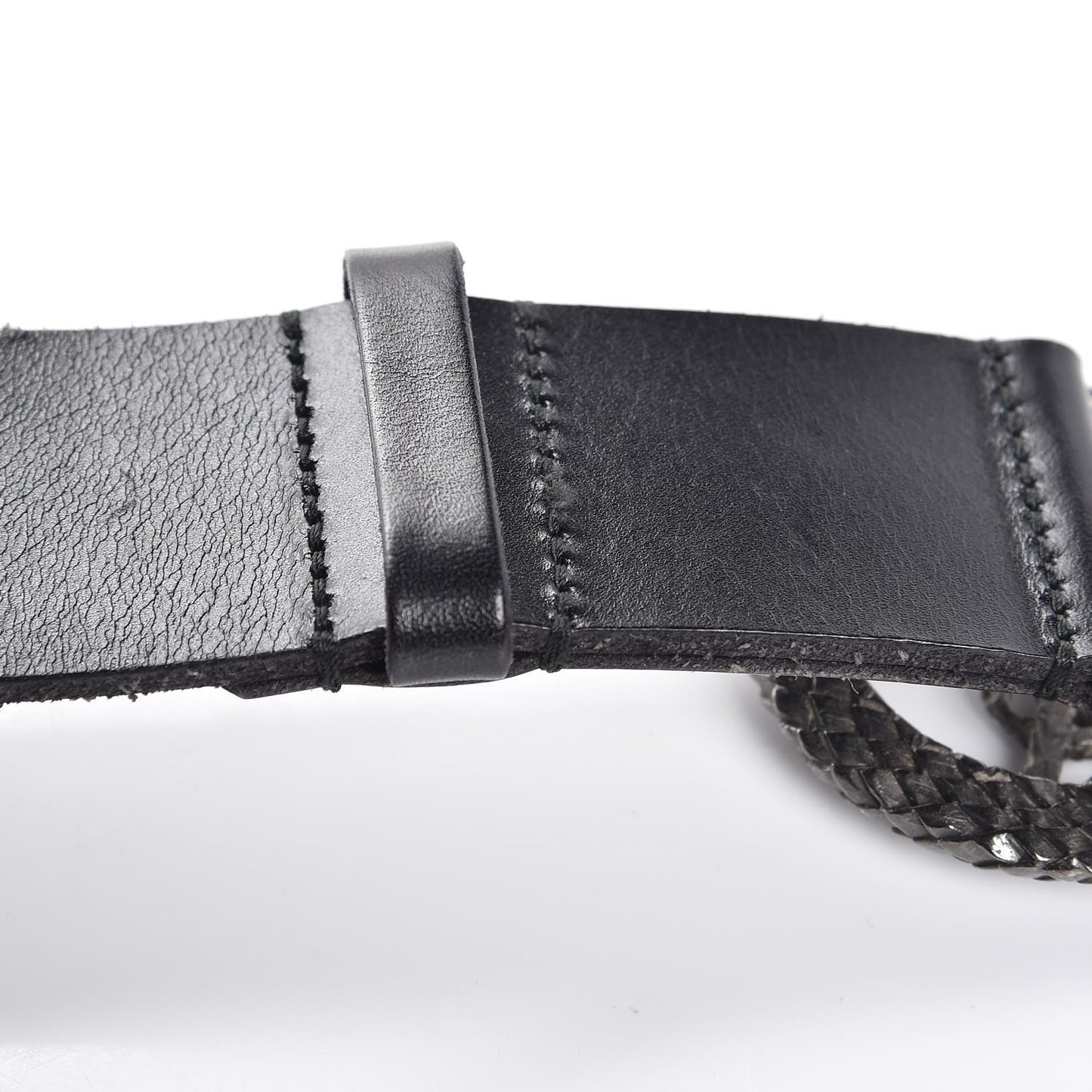 Calfskin Monogram Serpent Belt 95 Black