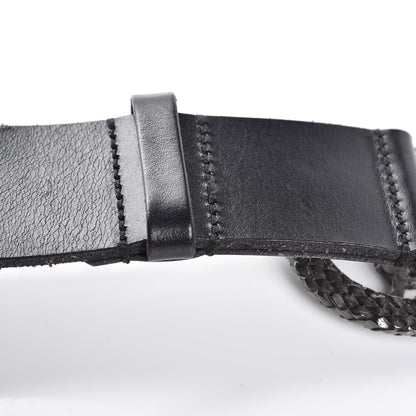Saint Laurent Calfskin Monogram Serpent Belt 95 Black 9 of 9