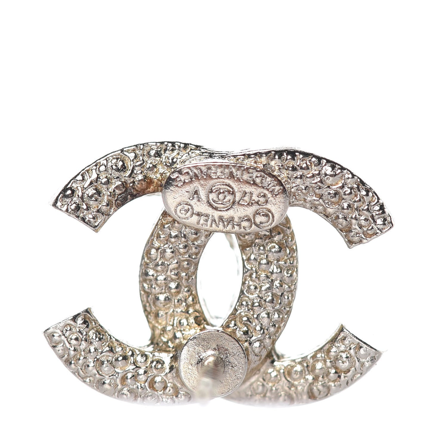 Crystal Mini CC Earrings Gold