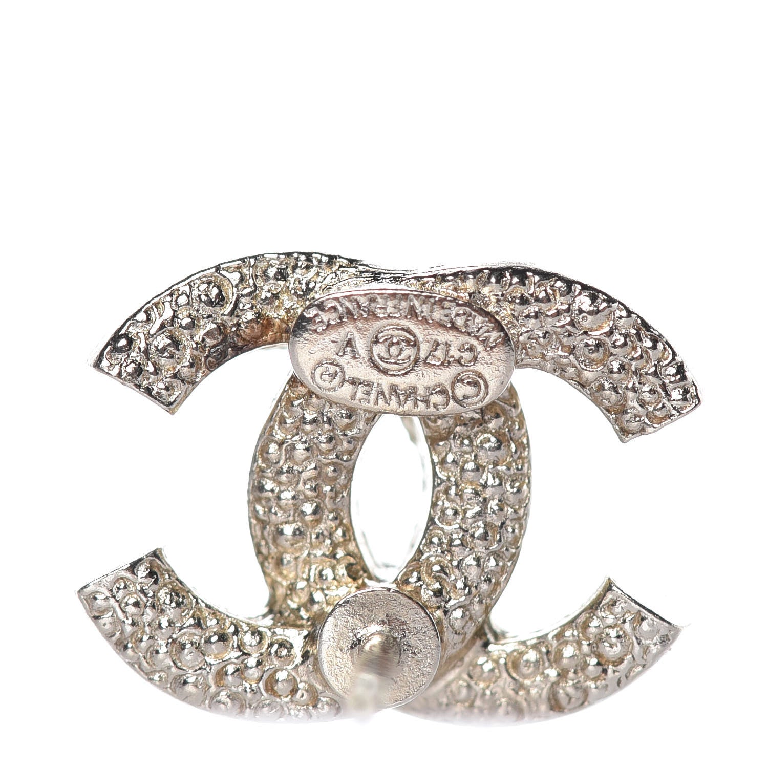 Chanel Crystal Mini CC Earrings Gold 3 of 5