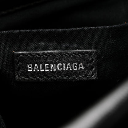 Balenciaga Nappa Calfskin Quilted Touch B Bucket Bag Black 6 of 9