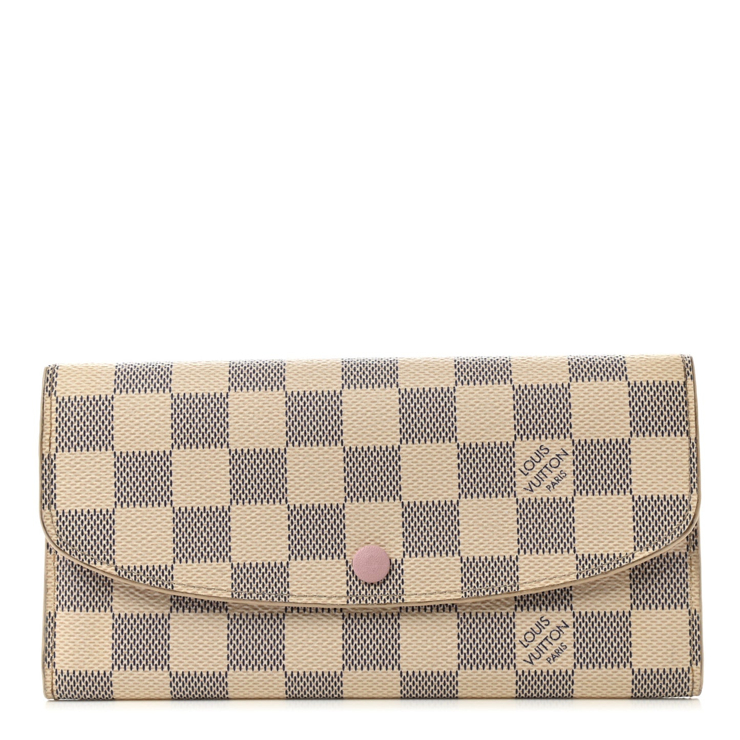 Damier Azur Emilie Wallet Rose Ballerine