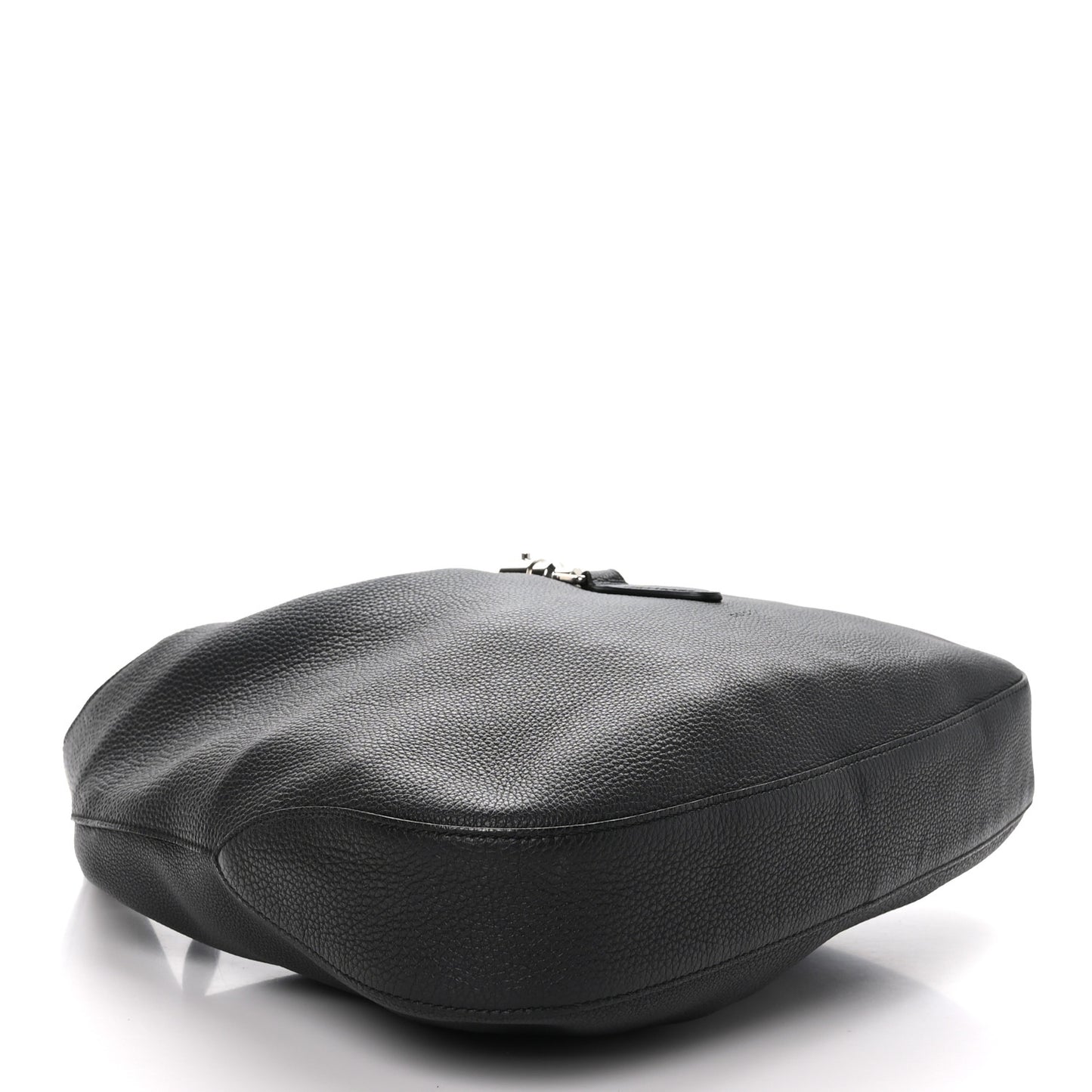 Soft Grained Calfskin Large Jackie Hobo Black