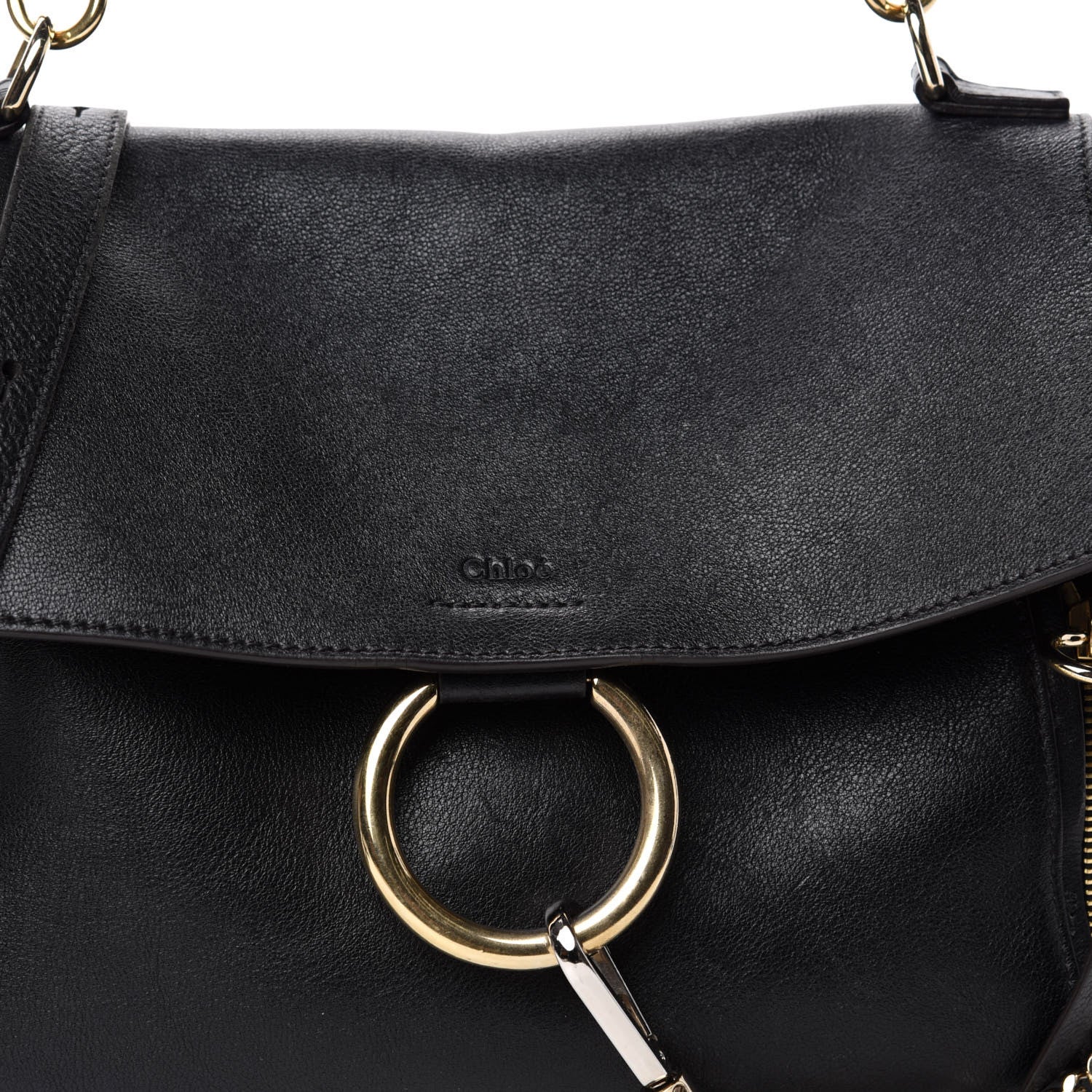Chloe Calfskin Medium Faye Day Shoulder Bag Black 17 of 17