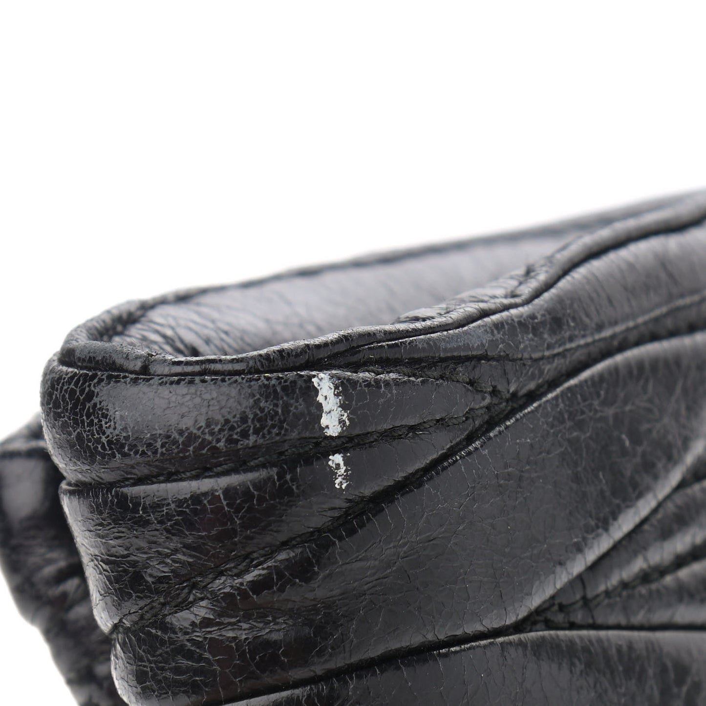 Nappa Matelasse Lux Chain Crossbody Black