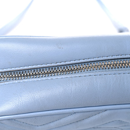 Gucci Calfskin Matelasse Small GG Marmont Chain Shoulder Bag Porcelain Light Blue 22 of 24