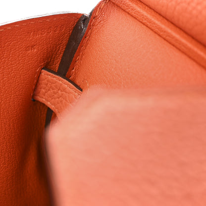Hermes Taurillon Clemence Birkin 30 Feu 6 of 9