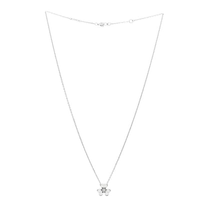 Van Cleef & Arpels 18K White Gold Diamond Mini Frivole Pendant Necklace 3 of 6