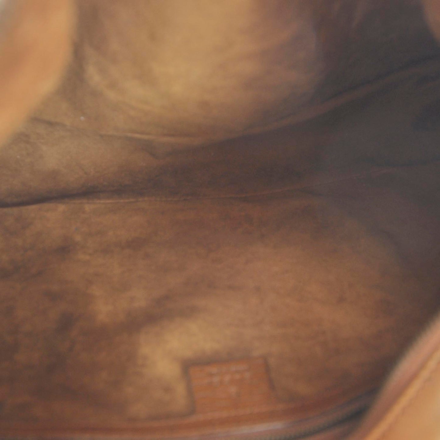 Leather Medium Horsebit Chain Hobo Tan