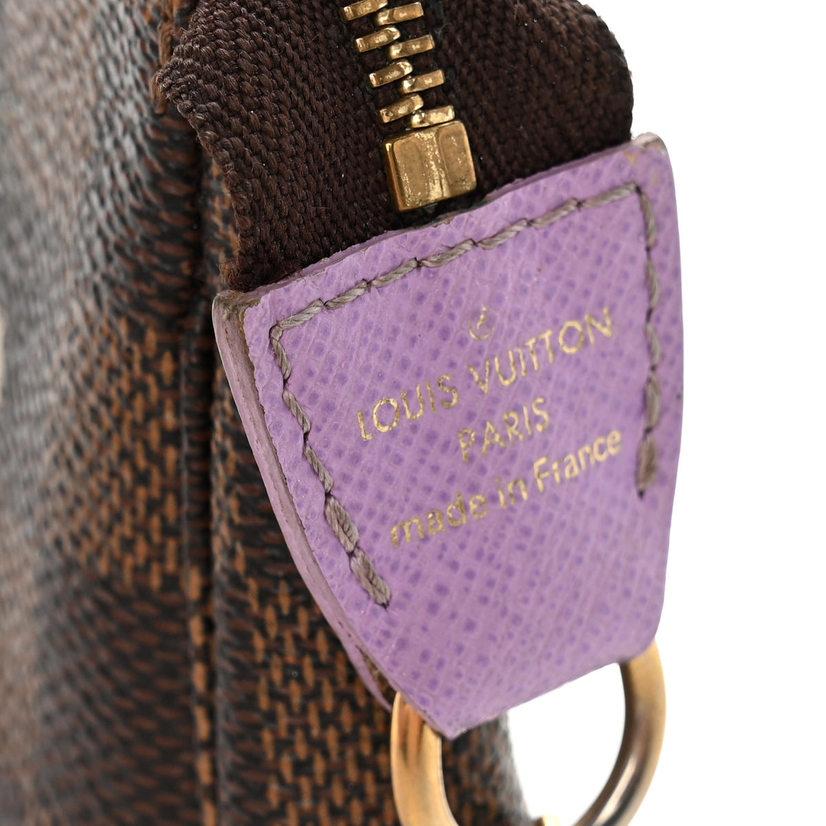 Damier Ebene Illustre Mini Pochette Accessories Violet