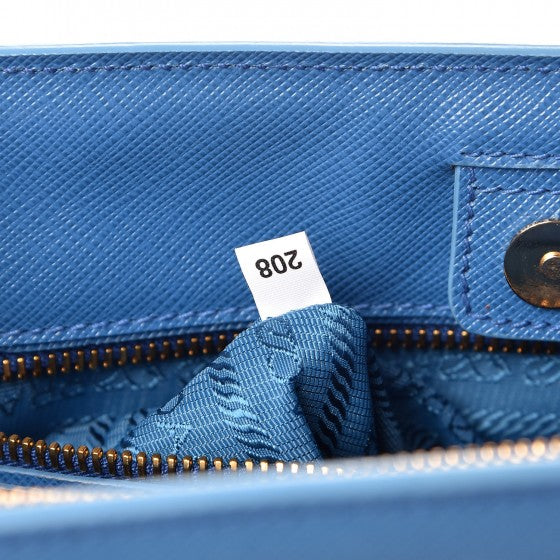 Saffiano Lux Small Tote Cobalto