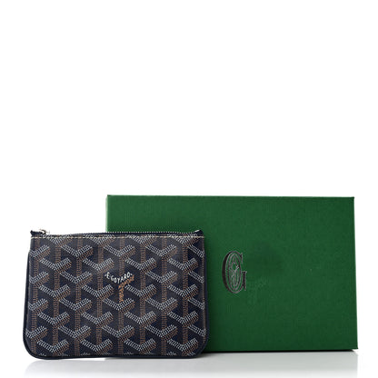 Goyard Goyardine Mini Senat Pochette Navy 9 of 9