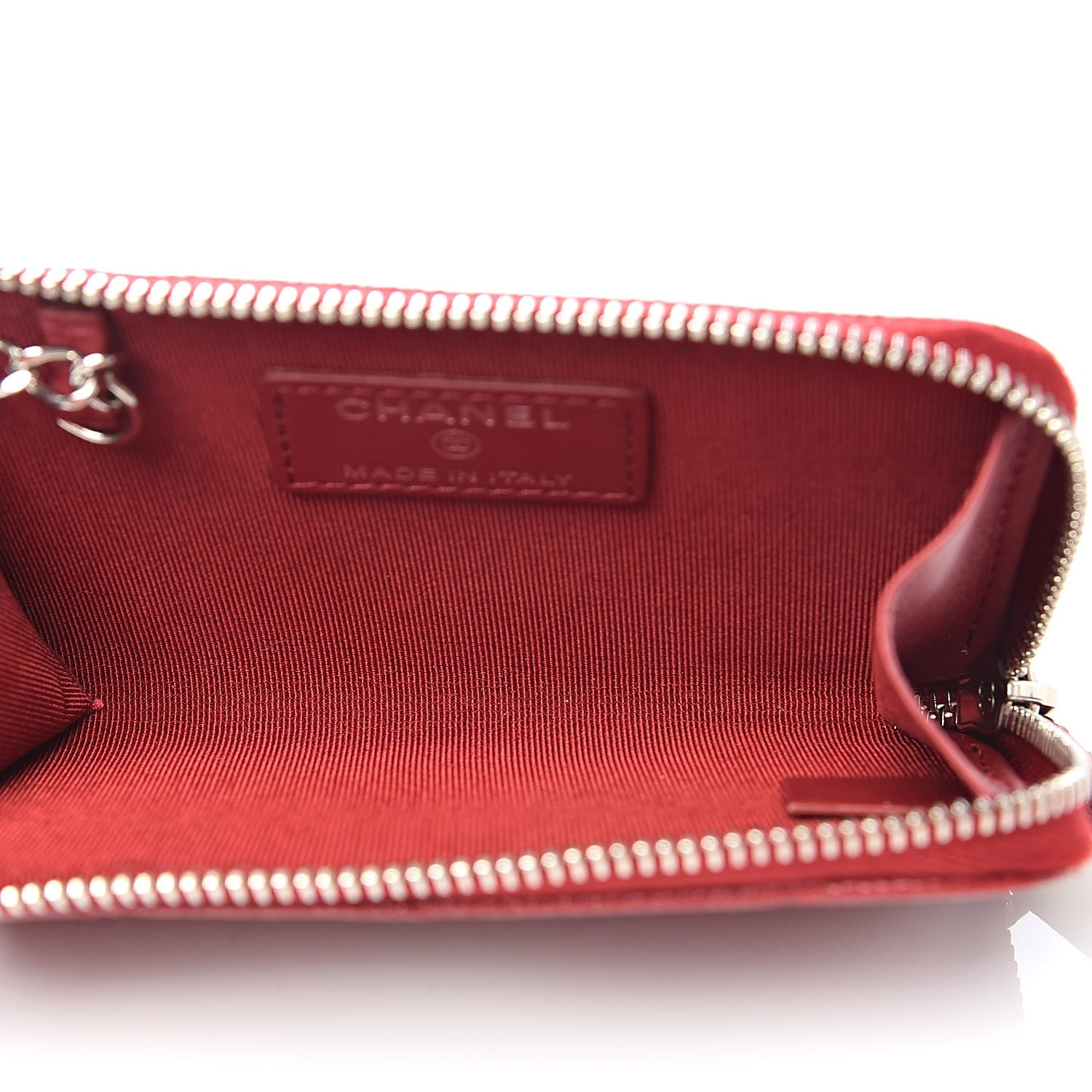 Chanel Caviar Quilted Key Holder Case Red 5 of 8